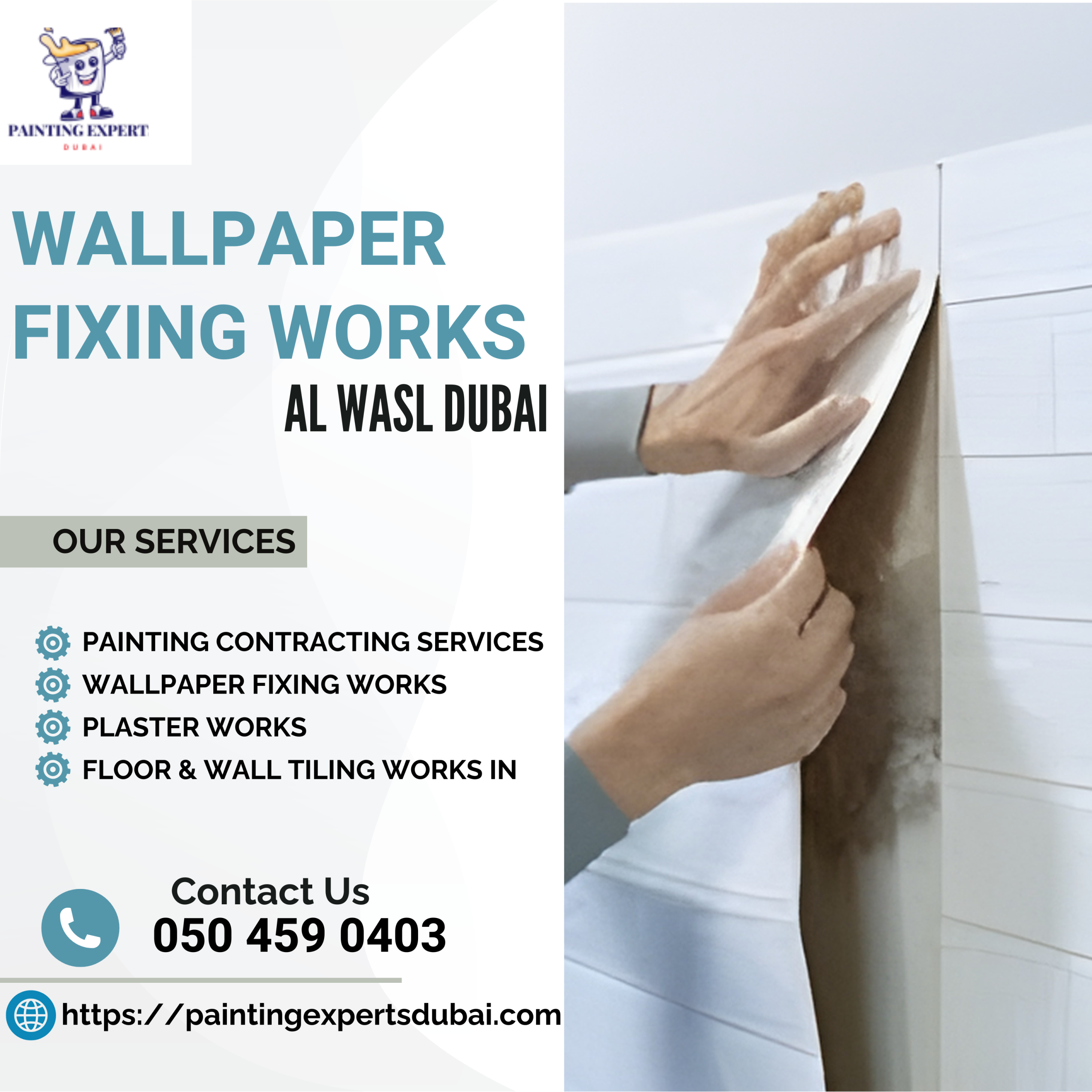 Wallpaper Fixing Works Al Wasl Dubai