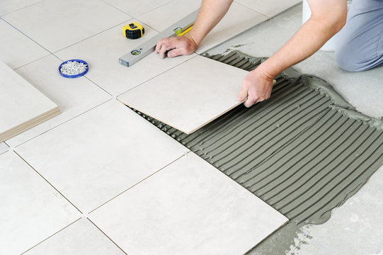 Home tile installation