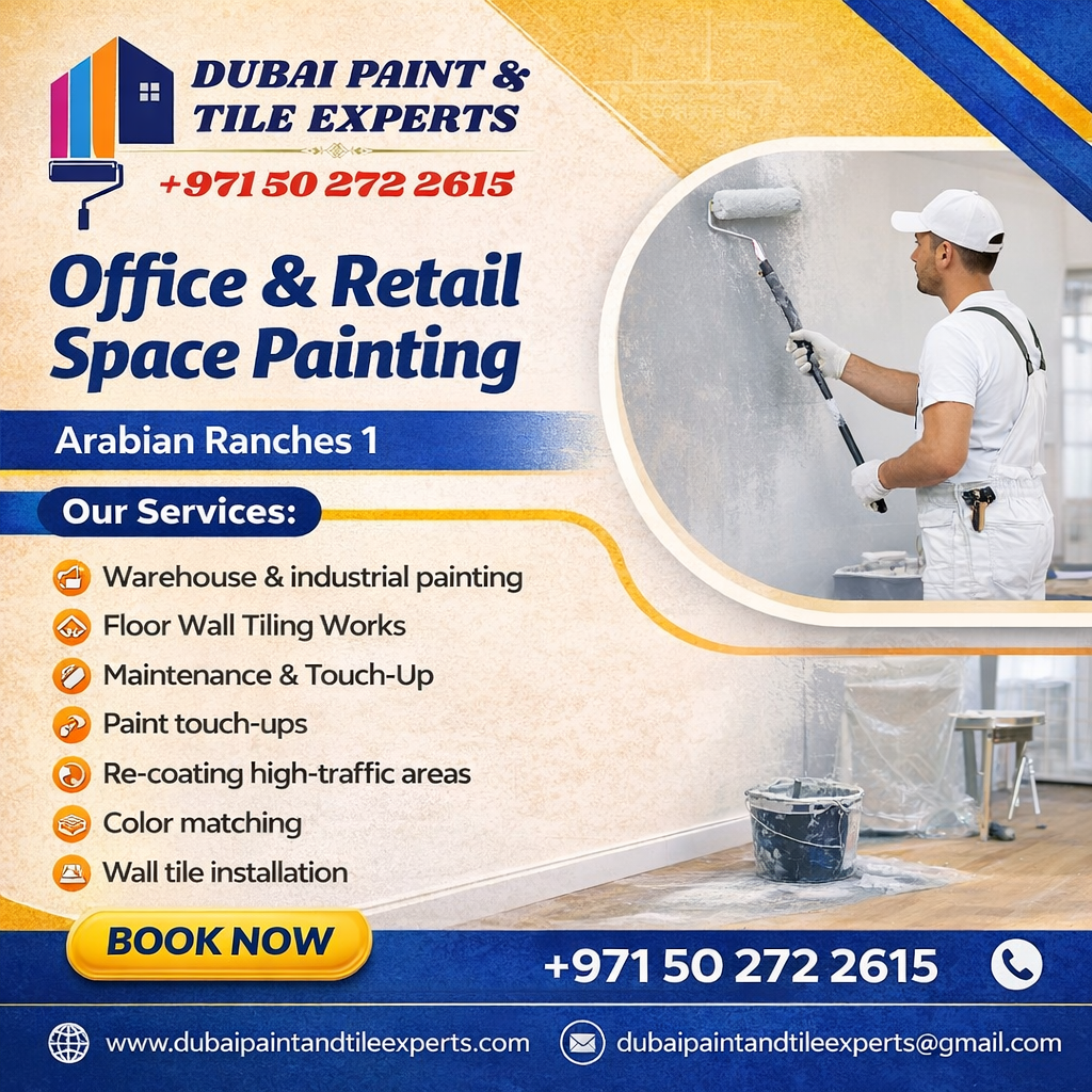 Office & retail space painting Arabian Ranches 1 | +971502722615 Office & retail space painting Arabian Ranches 1