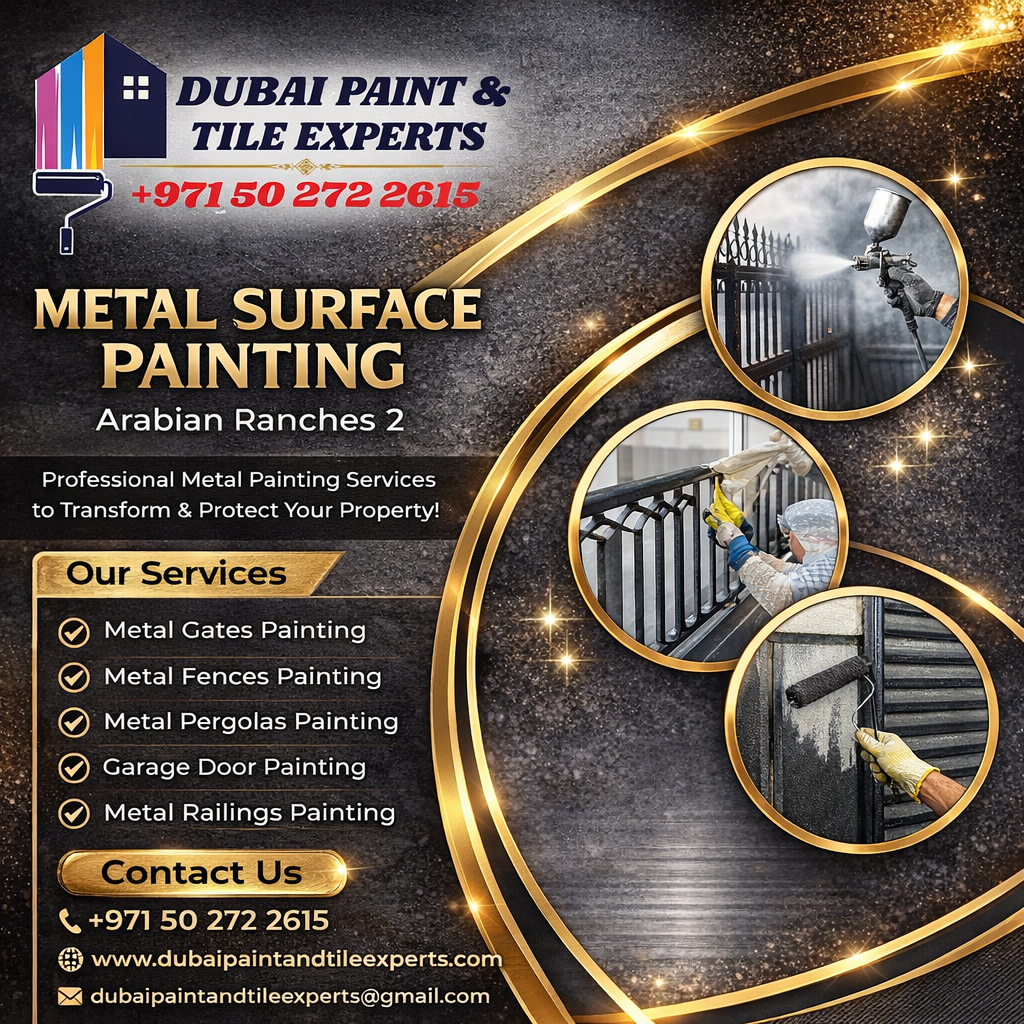 Metal surface painting Arabian Ranches 2 | +971502722615 Metal surface painting Arabian Ranches 2