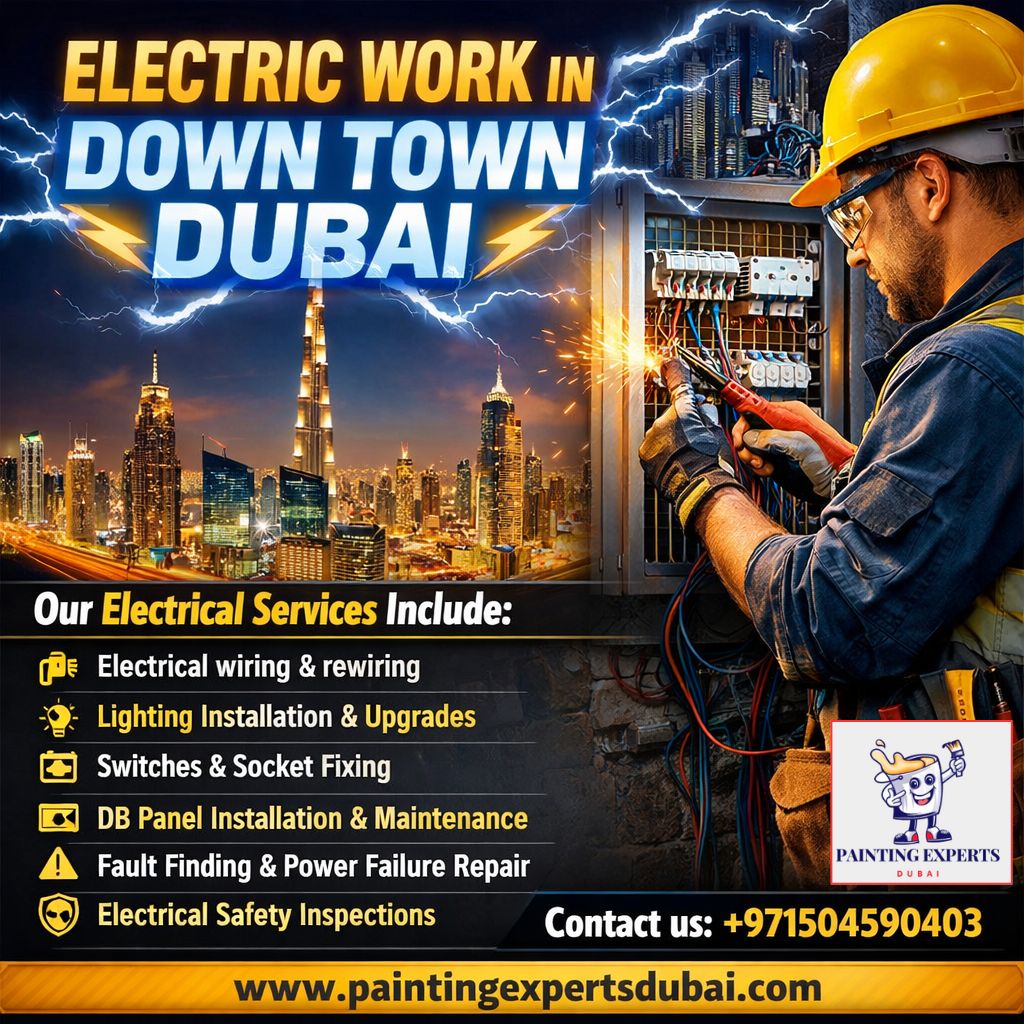 Electric Work in Down town Dubai