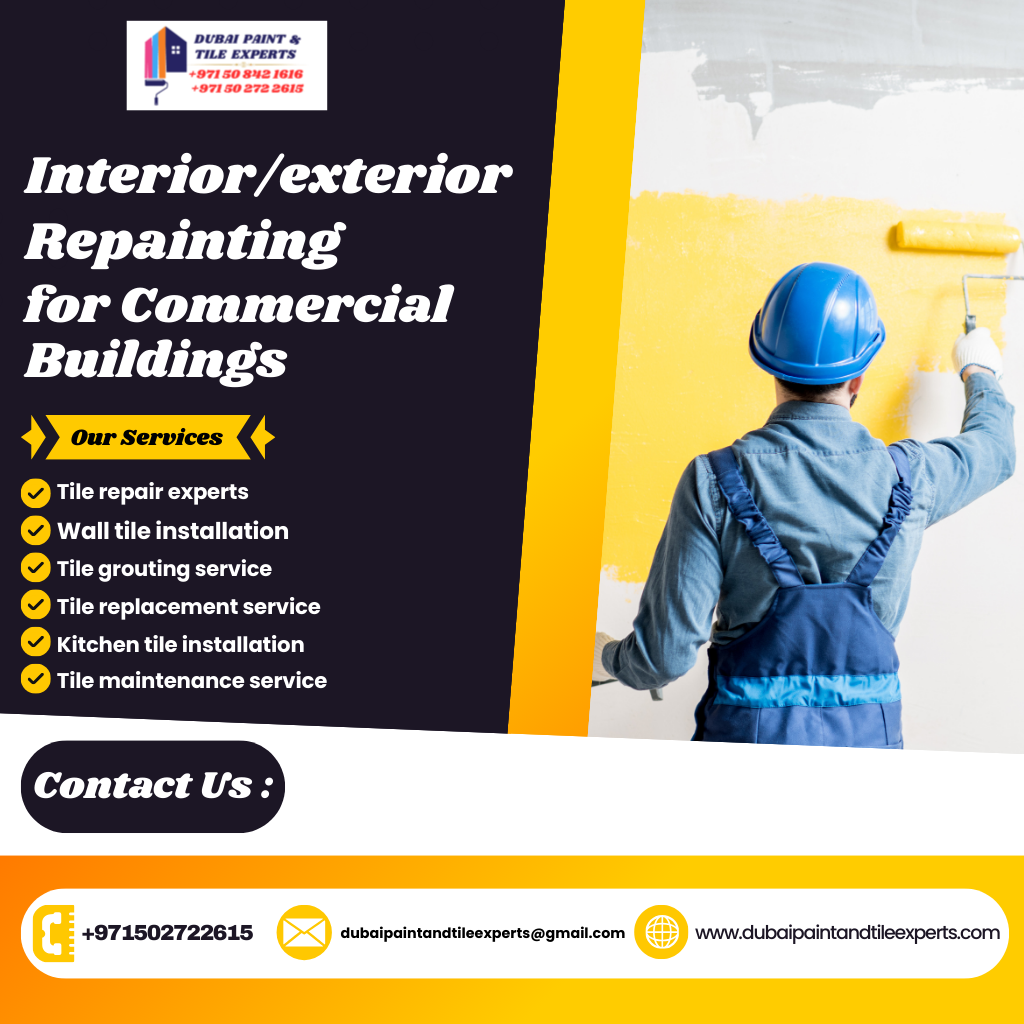 interiorexterior repainting for commercial buildings dubai marina