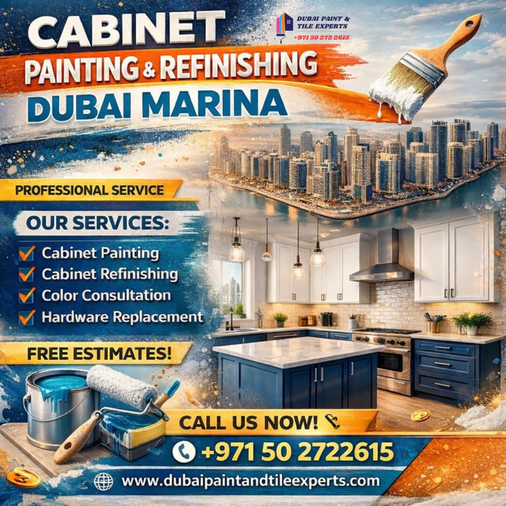 Cabinet painting or refinishing Dubai Marina | +971502722615 cabinet painting or refinishing dubai marina