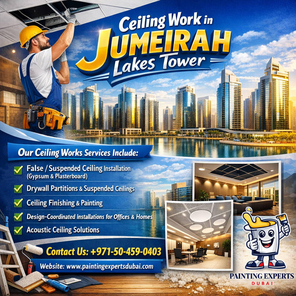Ceiling Work in Jumeirah Lakes Tower