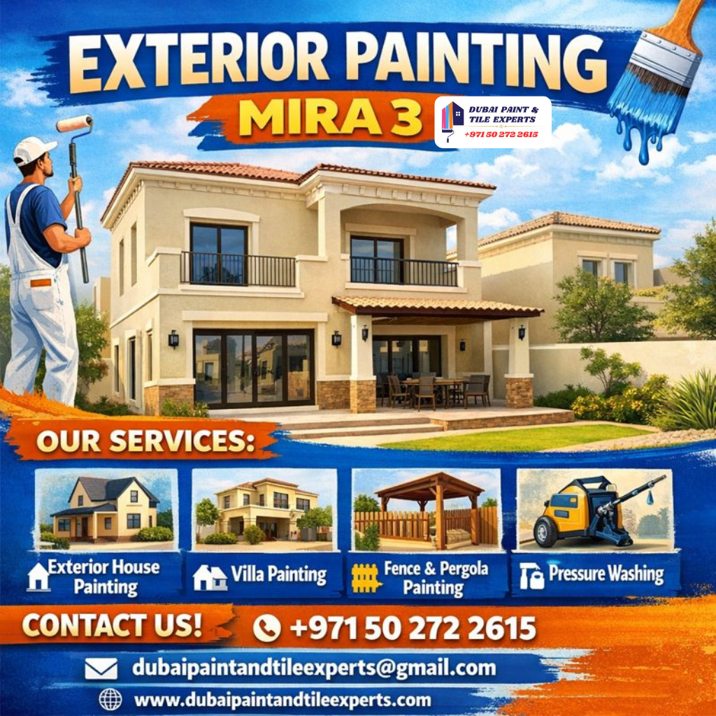 Exterior Painting Mira 3 | +971502722615 exterior painting mira 3