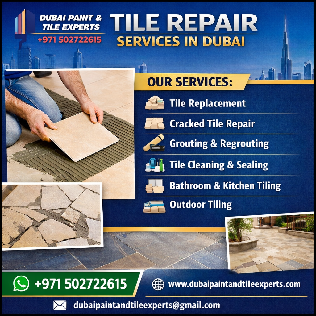 Tile repair services in Dubai