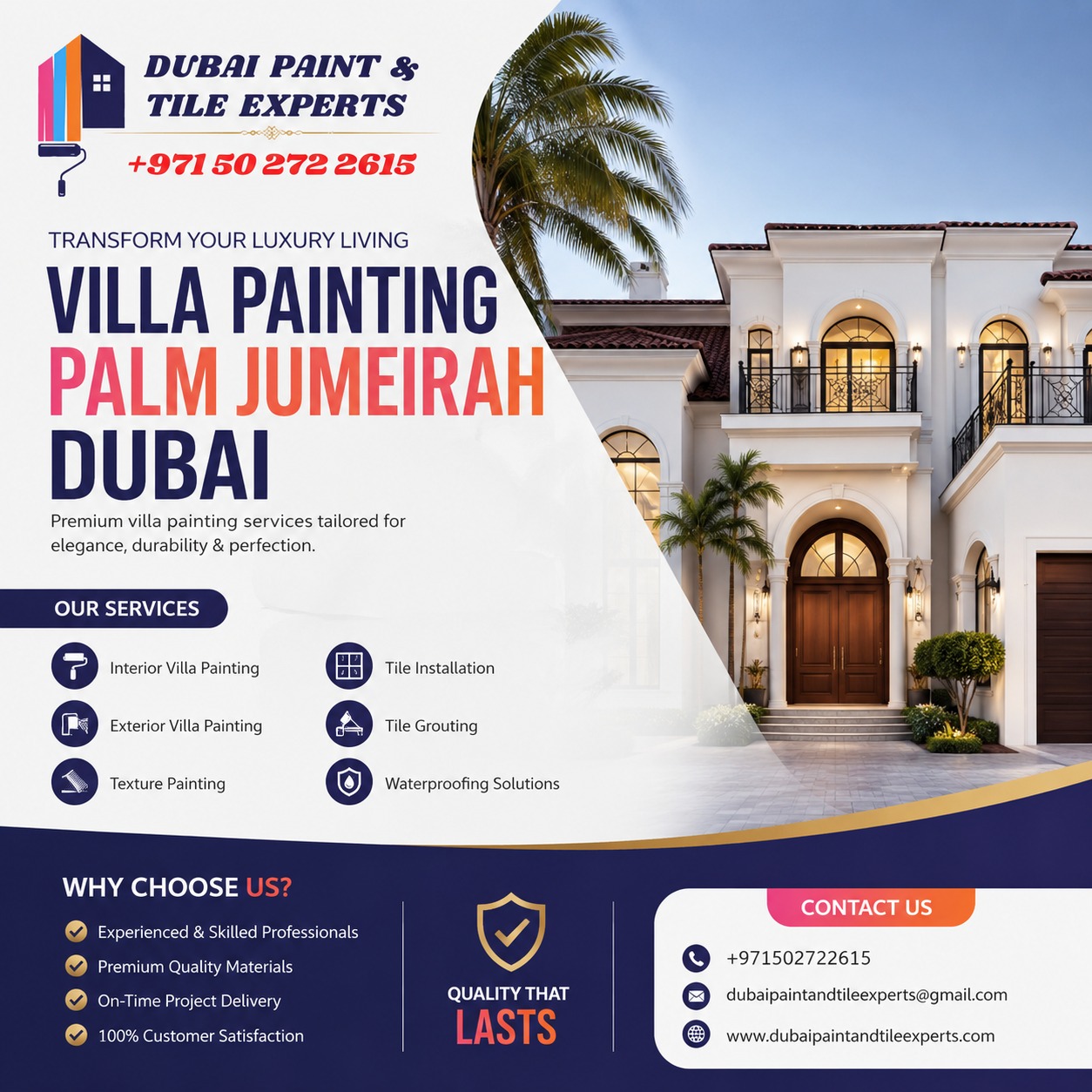 Villa Painting Palm Jumeirah Dubai villa painting palm jumeirah dubai
