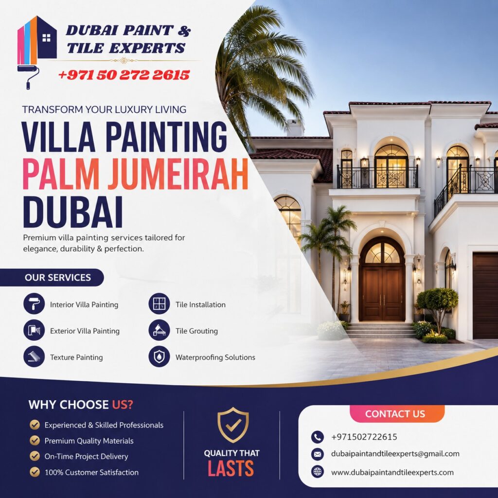 Villa Painting Palm Jumeirah Dubai villa painting palm jumeirah dubai