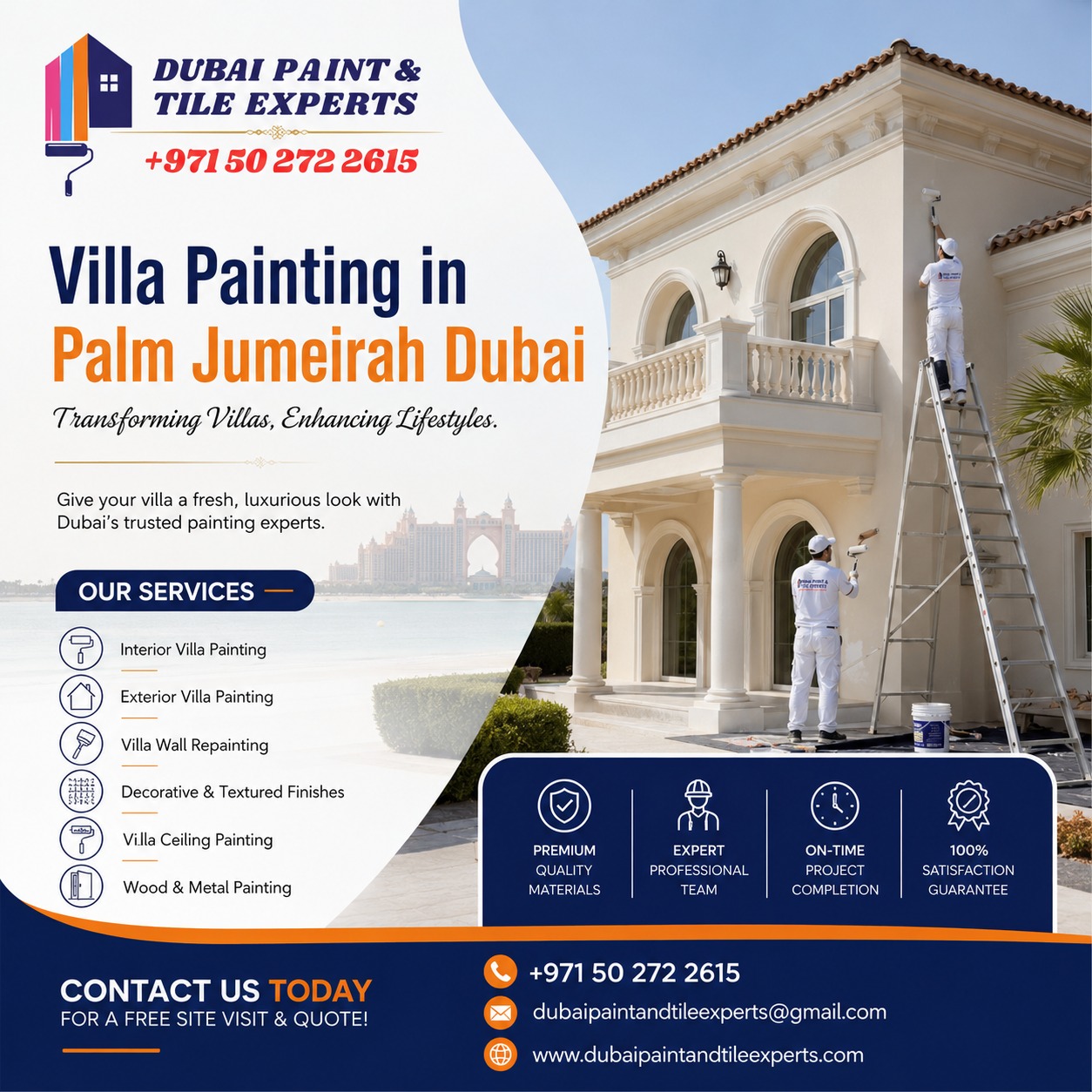 Villa Painting in Palm Jumeirah Dubai villa painting in palm jumeirah dubai